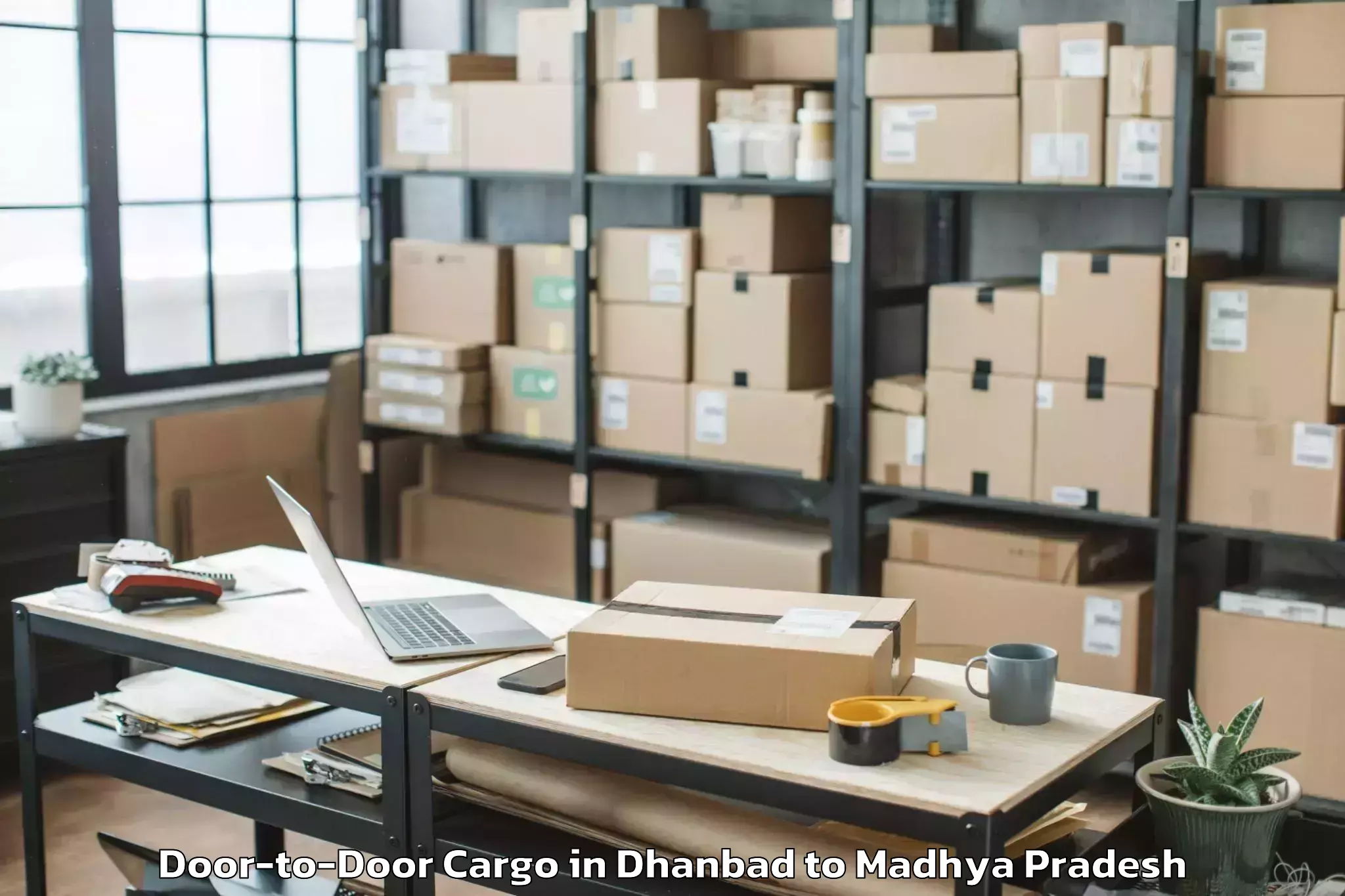 Discover Dhanbad to Narwar Door To Door Cargo